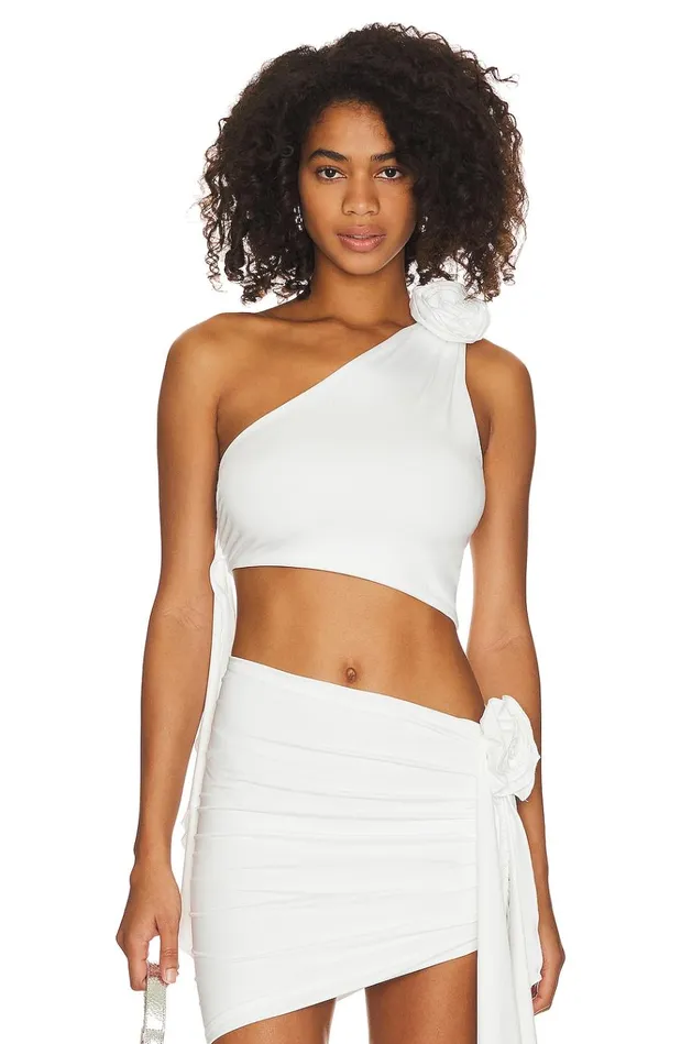 X Maggie MacDonald Cordelia Top White Women Lovers Friends Tops