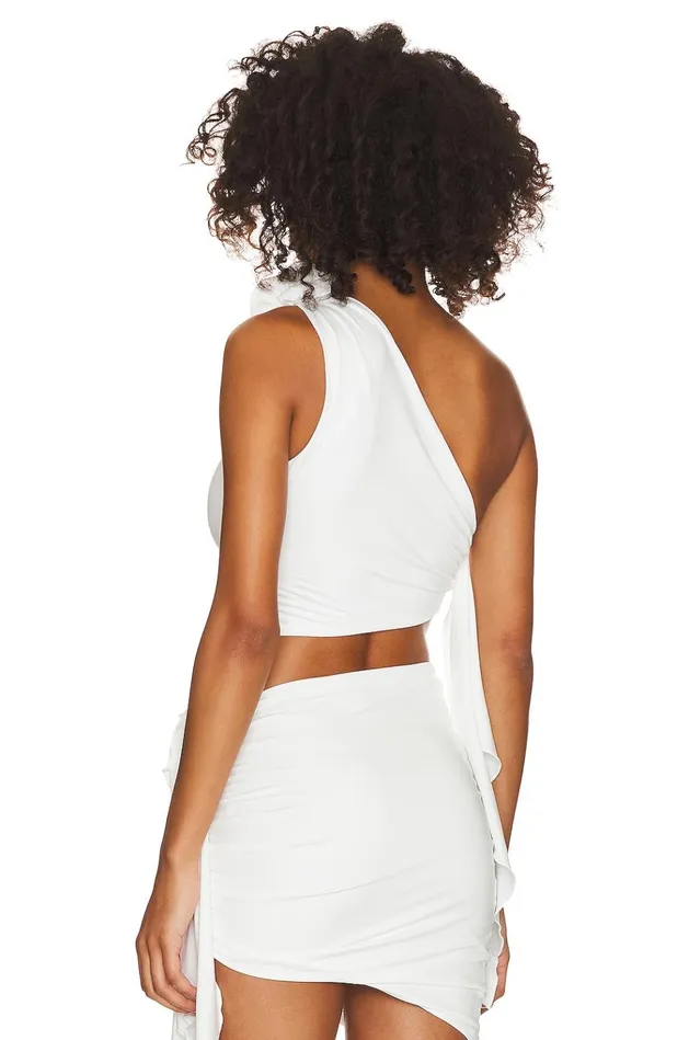 X Maggie MacDonald Cordelia Top White Women Lovers Friends Tops
