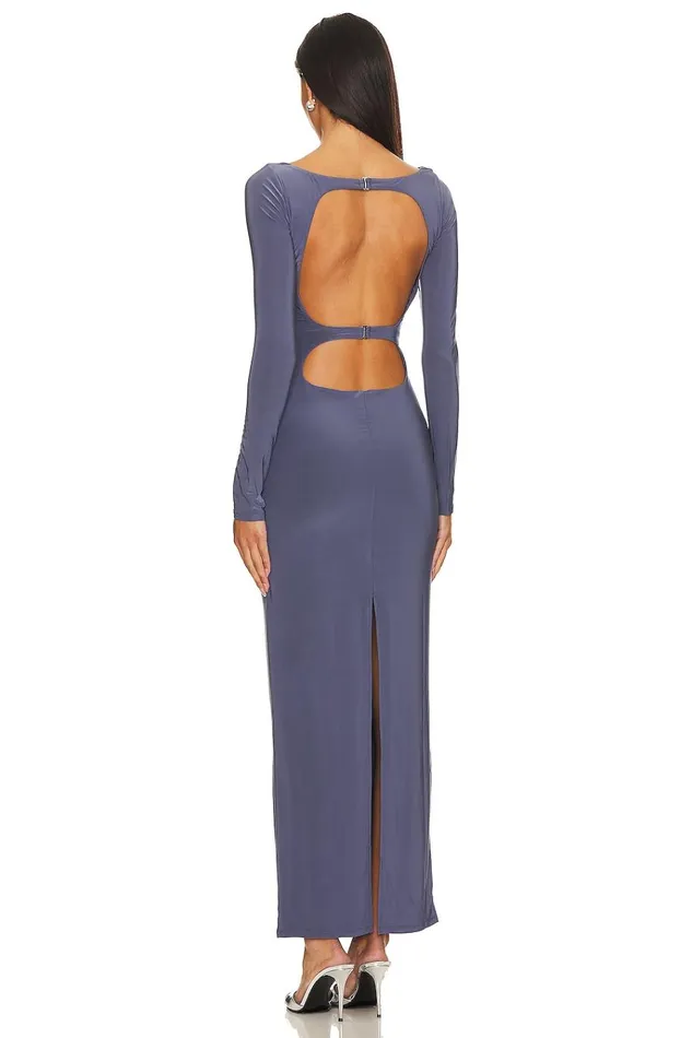 X Rachel Jaya Maxi Dress Slate Blue Women Lovers Friends Dresses