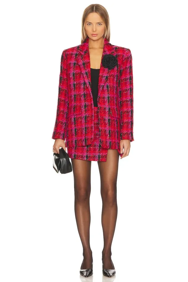 X Rachel Madix Mini Skirt Black and Red Women Lovers Friends Skirts
