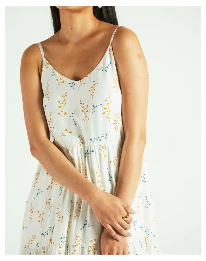 X Reistor Tiered Midi Dress Ivory White Women Madewell Dresses X Reistor Tiered Midi Dress Ivory White Women Madewell Dresses