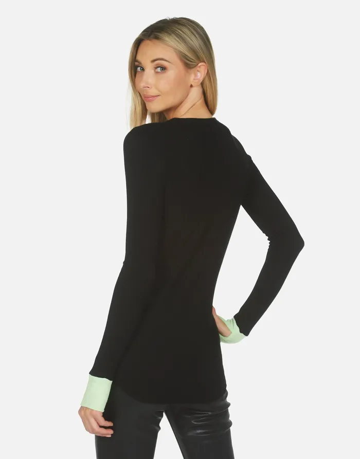 Zelda Poison Cat Black Slime Green Women039s Lauren Moshi Long Sleeve