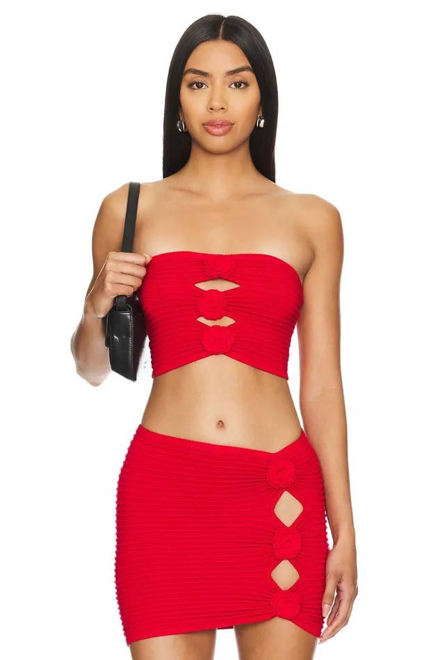 Ziona Tube Top Red Women Lovers Friends Tops