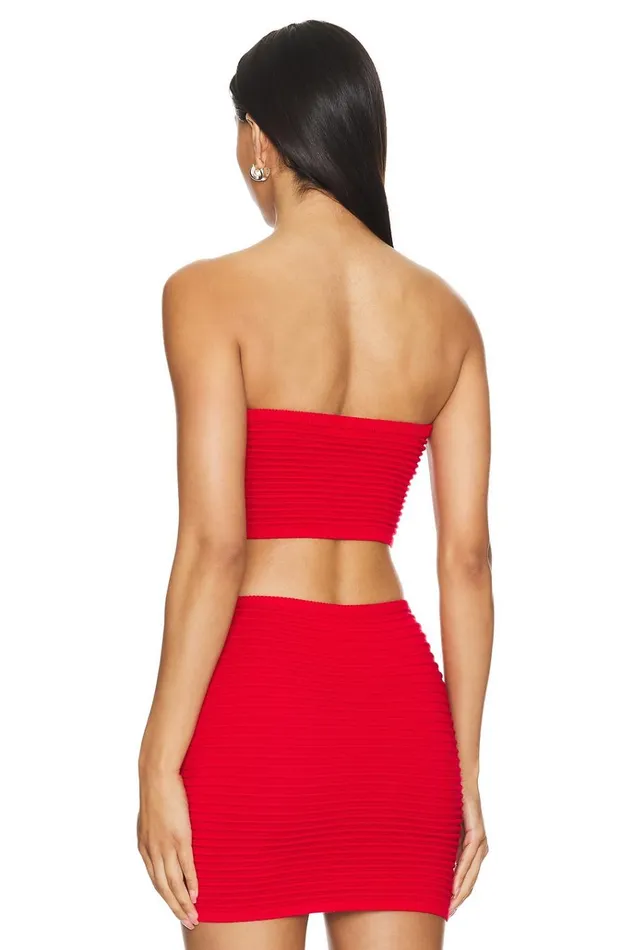 Ziona Tube Top Red Women Lovers Friends Tops