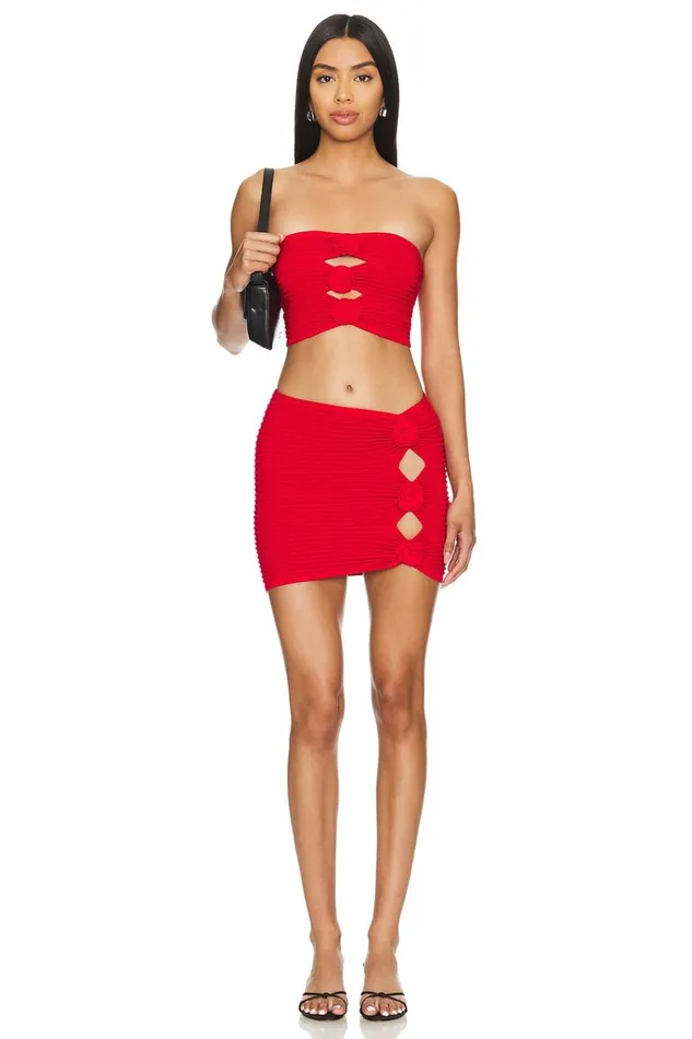 Ziona Tube Top Red Women Lovers Friends Tops